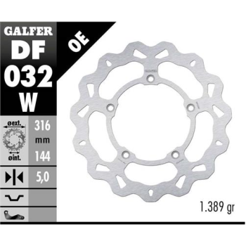 disco freno moto galfer wave fijo 316x5mm df032w