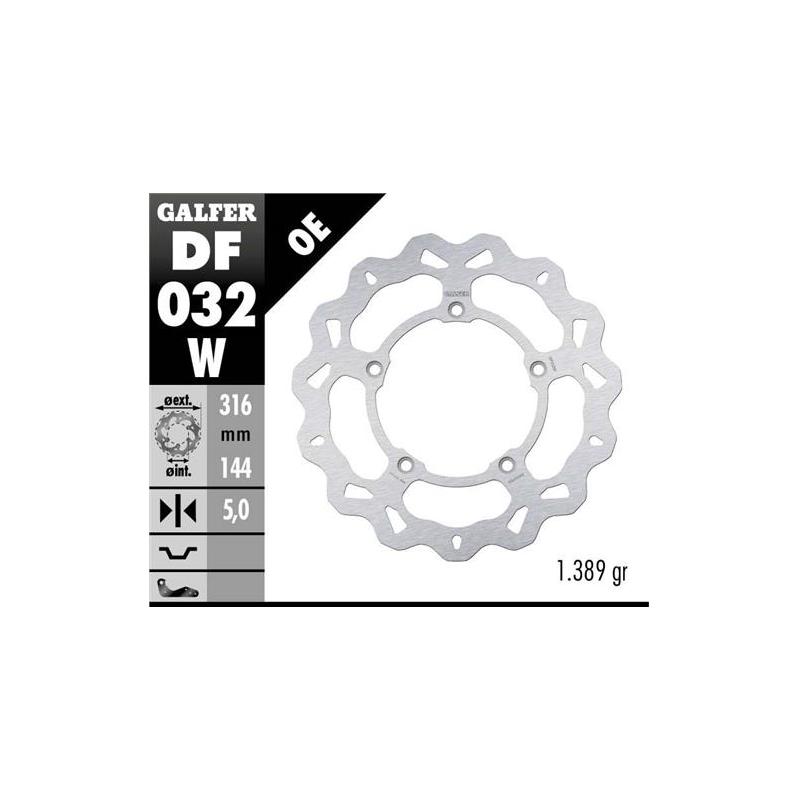 disco freno moto galfer wave fijo 316x5mm df032w