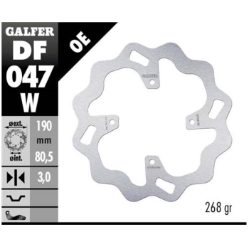 disco freno moto galfer wave fijo 190x3mm df047w