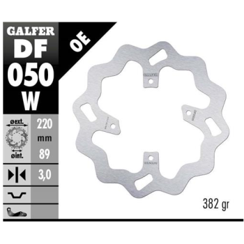 disco freno moto galfer wave fijo 220x3mm df050w