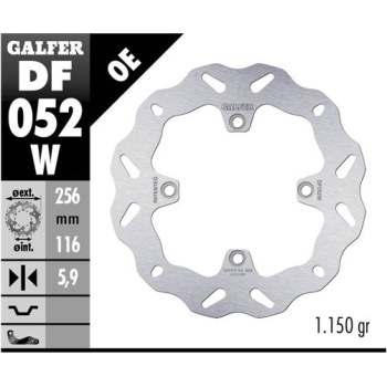 disco freno moto galfer wave fijo 256x5 9mm df052w