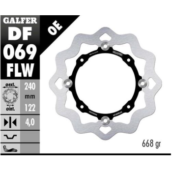disco freno moto galfer wave flotante 240x4mm df06