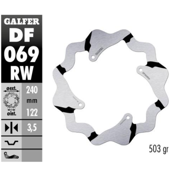 disco freno trasero wave galfer df069rw 240x3 5 mm honda cr crf 4 tornillos o140