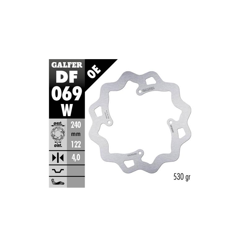 disco freno moto galfer wave fijo 240x4mm df069w