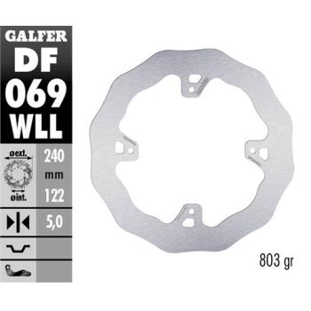 disco freno moto galfer wave fijo solido df069wll