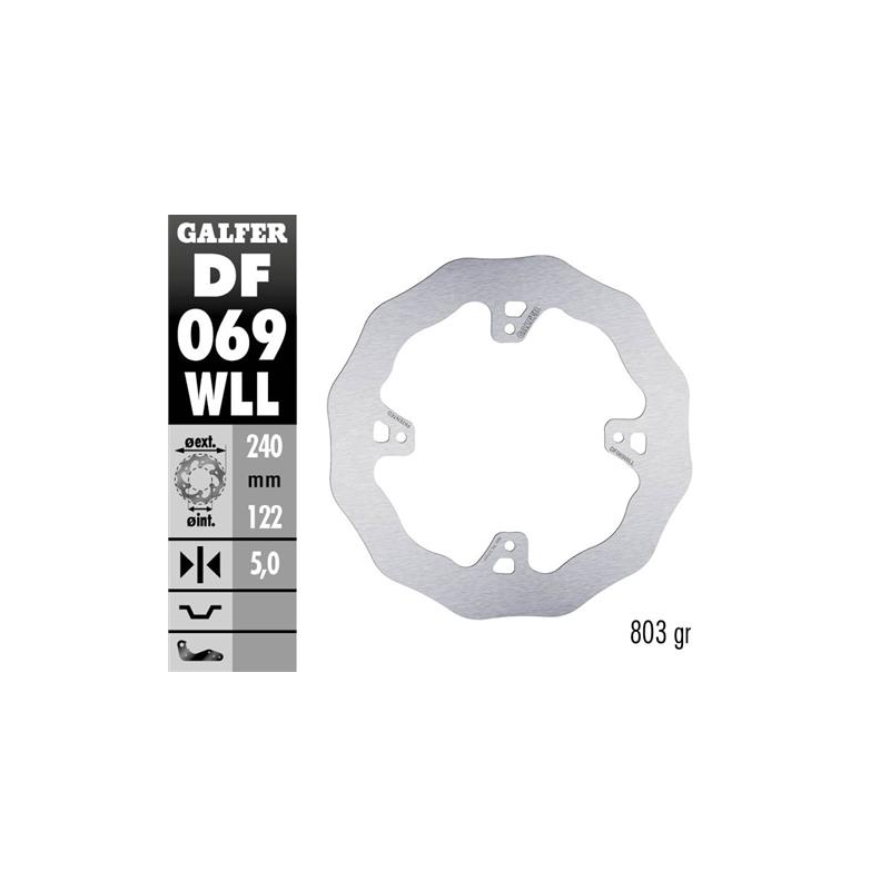 disco freno moto galfer wave fijo solido df069wll