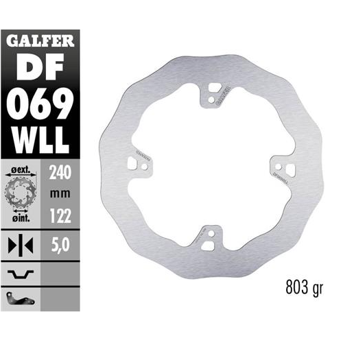 disco freno moto galfer wave fijo solido df069wll