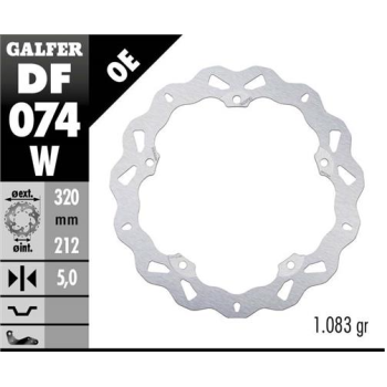 disco freno moto galfer wave fijo 320x5mm df074w