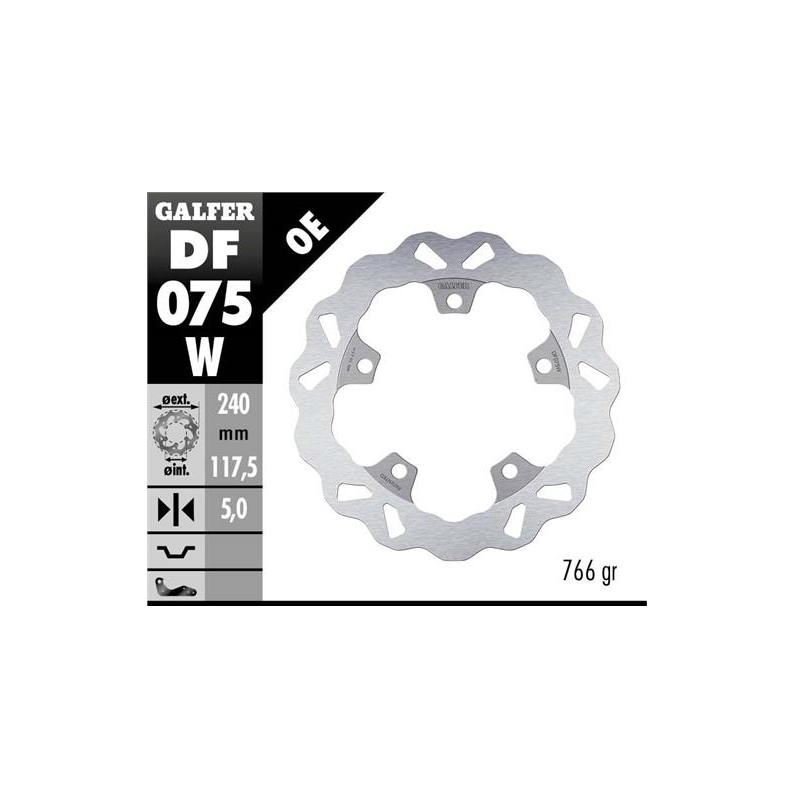 disco freno moto galfer wave fijo 240x5mm df075w