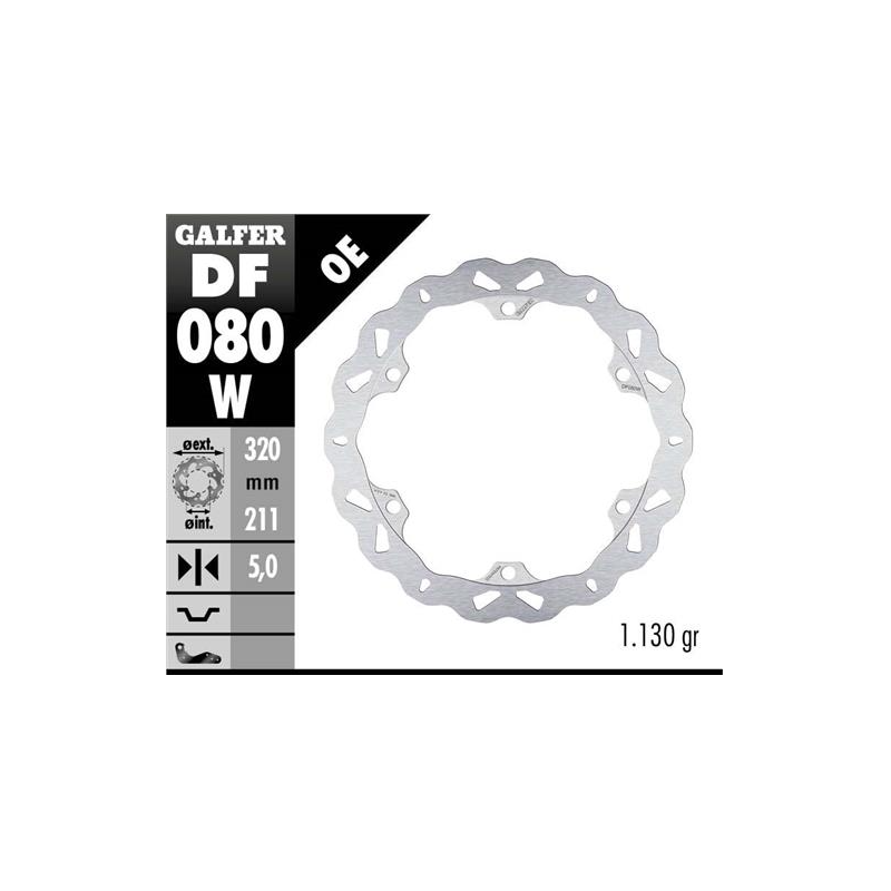 disco freno moto galfer wave fijo 320x5mm df080w