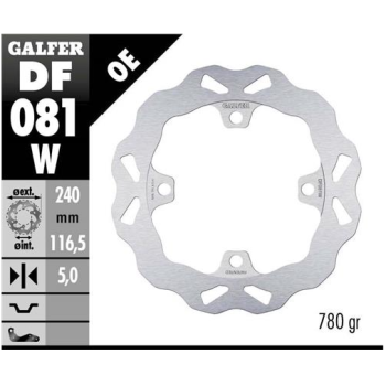 disco freno moto galfer wave fijo 240x5mm df081w