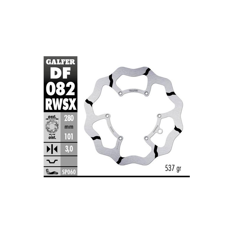 disco freno moto flotante galfer wave df082rwsx