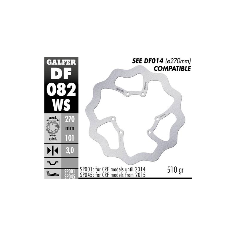 disco freno moto moto galfer wave fijo 270x3mm df0