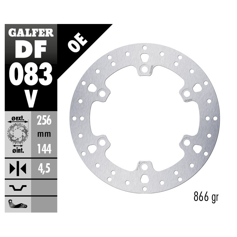 disco de freno galfer fijo redondo 256x4 5mm df0