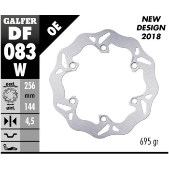 disco freno moto galfer wave fijo 256x4 5mm df083w