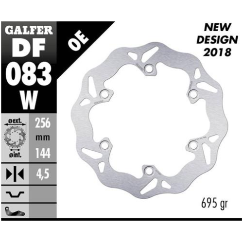 disco freno moto galfer wave fijo 256x4 5mm df083w