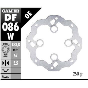 disco freno moto galfer wave fijo 183 8x3mm df086w