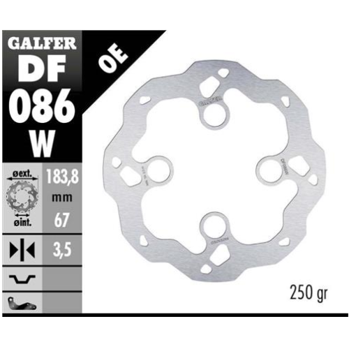disco freno moto galfer wave fijo 183 8x3mm df086w