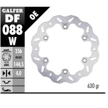 disco freno moto galfer wave fijo 256x4mm df088w