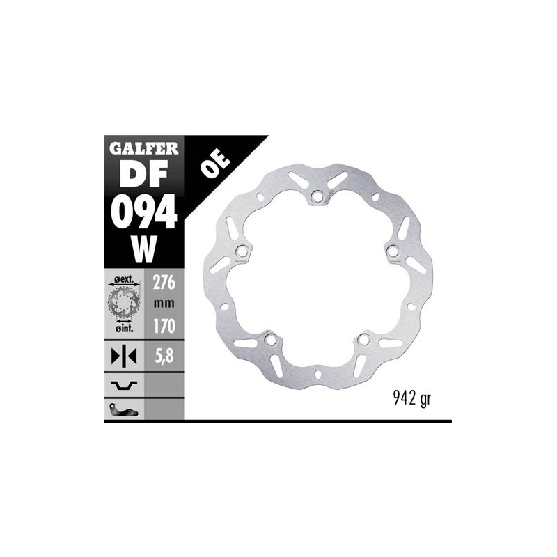 disco freno moto galfer wave fijo 276x5 8mm df094w