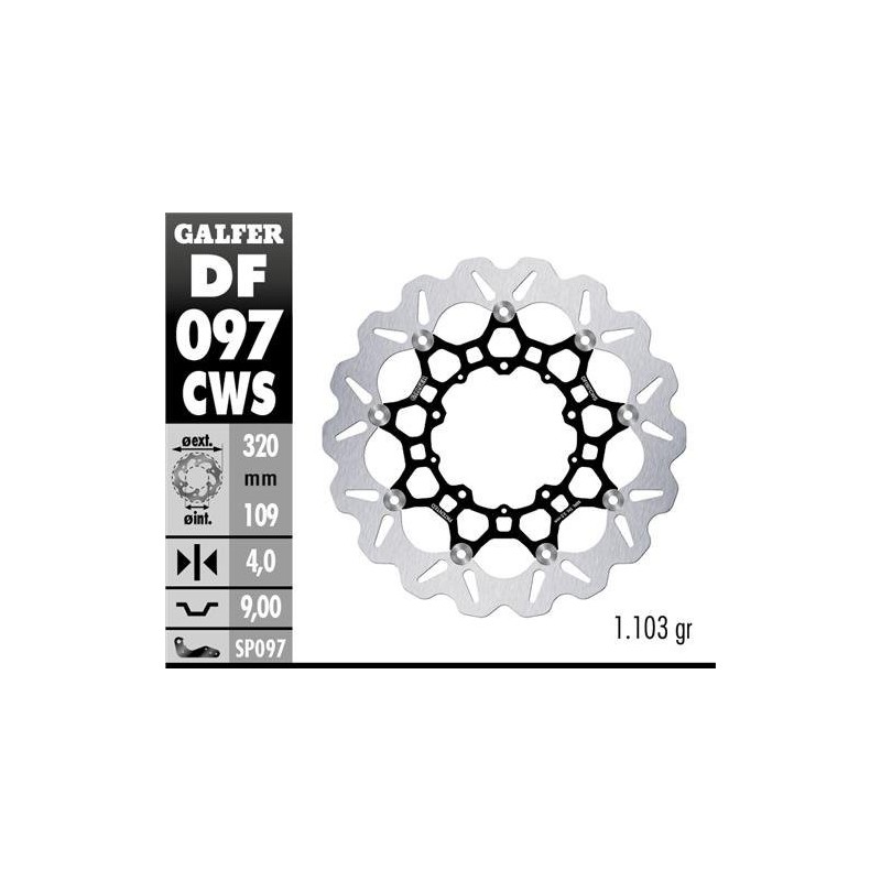 disco de freno galfer honda x adv 750 df097cws