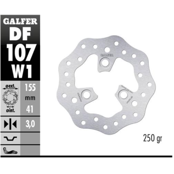 disco freno moto galfer wave flotante racing 155x3