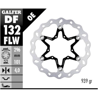 disco freno moto galfer wave flotante 296x4mm df13