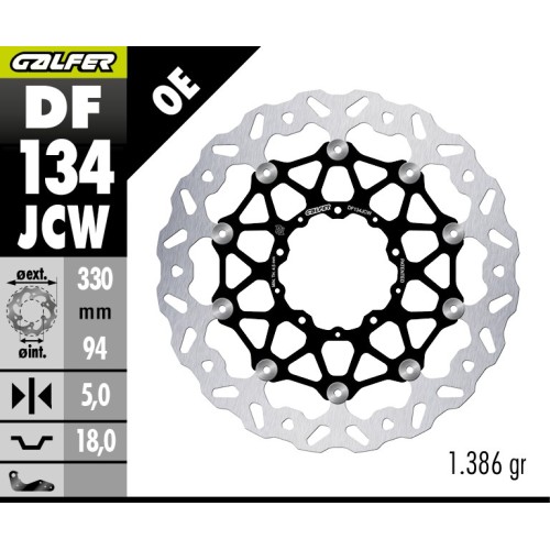 disco freno delantero wave floatech galfer df134jcw honda 330x5 mm