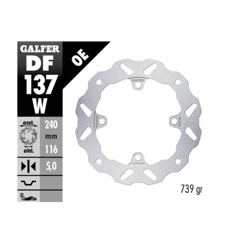 disco de freno trasero honda cbr 600rr galfer df1