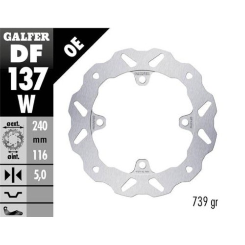 disco de freno trasero honda cbr 600rr galfer df1