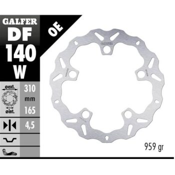 disco freno moto galfer wave fijo 310x4 5mm df140w