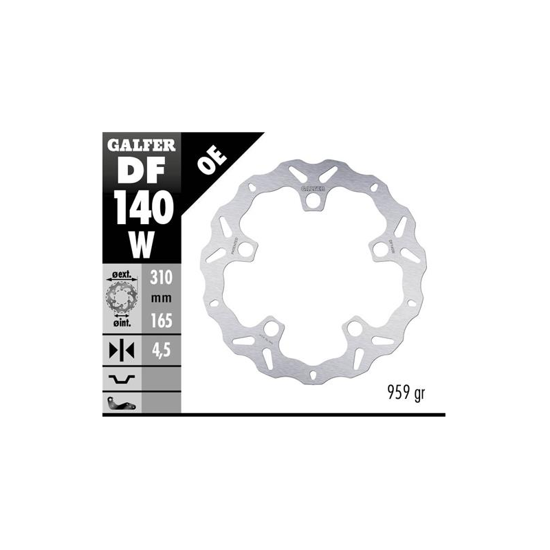 disco freno moto galfer wave fijo 310x4 5mm df140w