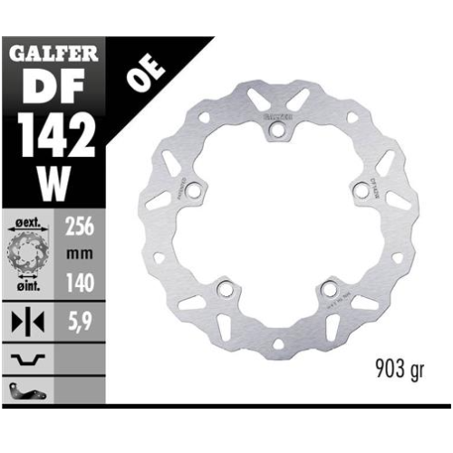 disco freno moto galfer wave fijo 250x4mm df142w
