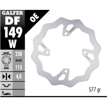 disco freno moto galfer wave fijo 250x4mm df149w