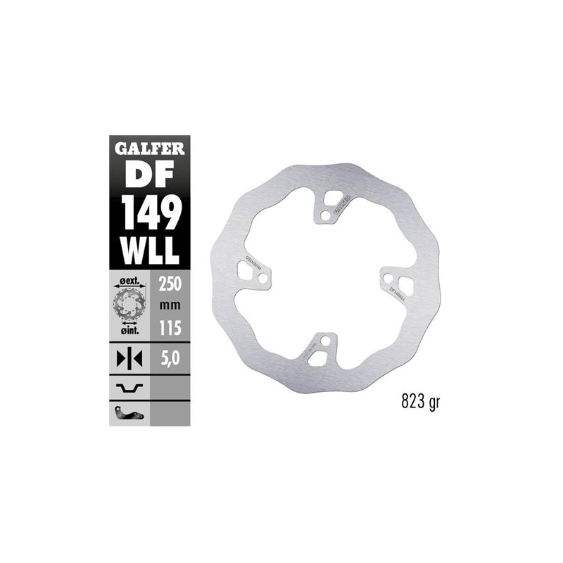 disco freno moto galfer wave fijo solido df149wll