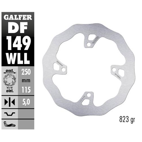 disco freno moto galfer wave fijo solido df149wll