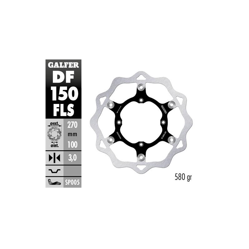 disco freno moto galfer wave flotante 270x3mm df15