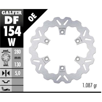 disco freno moto galfer wave fijo 280x5mm df154w