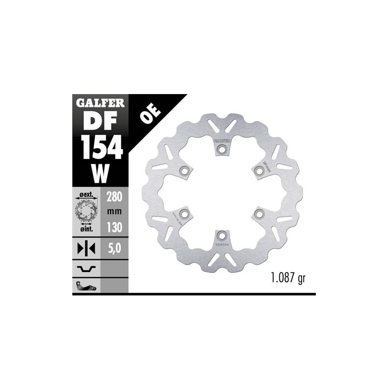 disco freno moto galfer wave fijo 280x5mm df154w