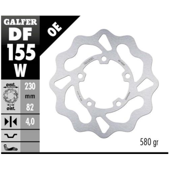 disco freno moto galfer wave fijo 230x4mm df155w