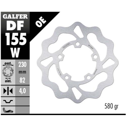 disco freno moto galfer wave fijo 230x4mm df155w