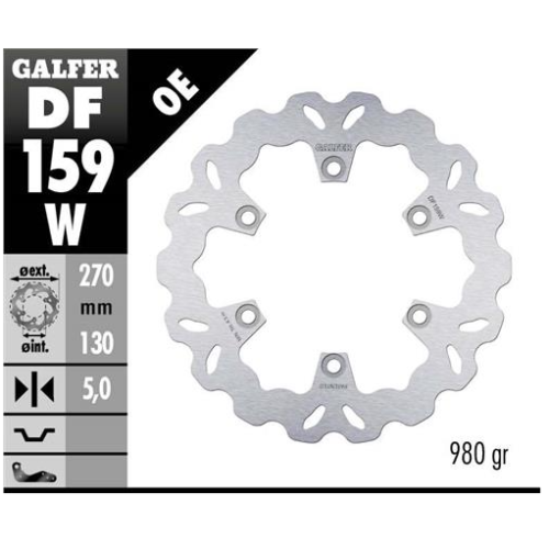 disco freno moto galfer wave fijo 270x5mm df159w