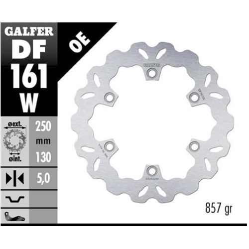 disco freno moto galfer wave fijo 250x5mm df161w