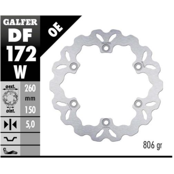 disco freno moto galfer wave fijo 260x5mm df172w