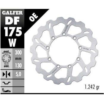 disco freno moto galfer wave fijo 300x5mm df175w
