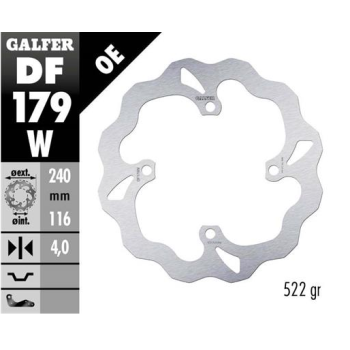 disco freno moto galfer wave fijo 240x4mm df179w