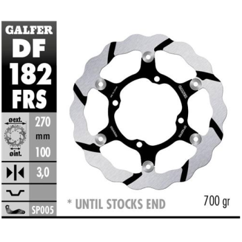 disco freno moto flotante galfer wave 270x3mm df18