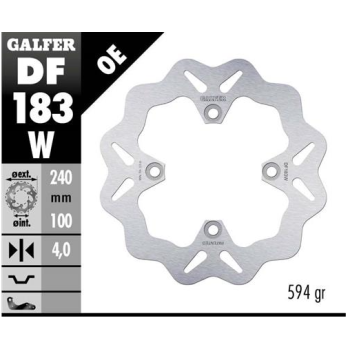 disco freno moto galfer wave fijo 240x4mm df183w