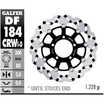 disco freno moto flotante galfer wave df184crwd