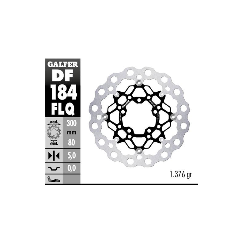 disco freno moto flotante galfer qubic 300x5mm df1